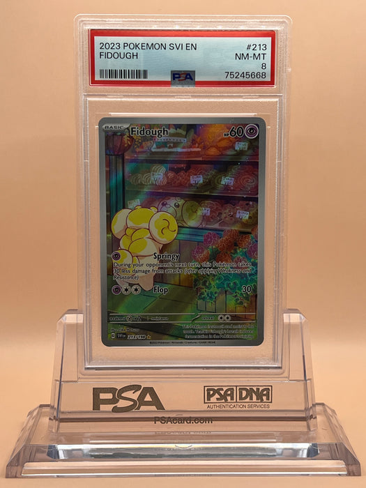 Fidough (213/198) [Scarlet & Violet: Base Set] PSA 8