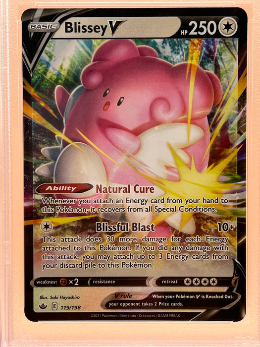 Blissey V (119/198) [Sword & Shield: Chilling Reign] PSA 10