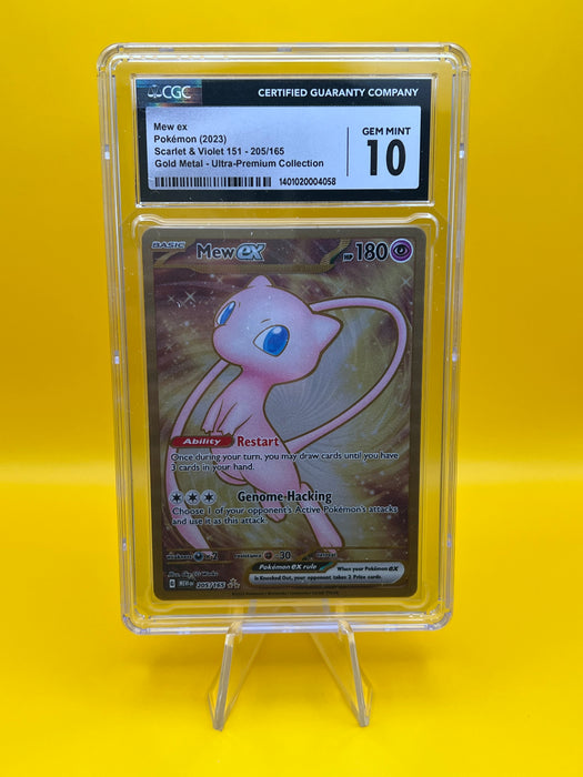 Mew EX (205/165) [Scarlet & Violet: 151] [Gold Metal - Ultra-Premium Collection] CGC 10