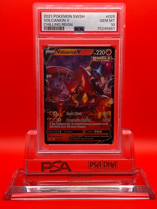 Volcanion V (025/198) [Sword & Shield: Chilling Reign] PSA 10