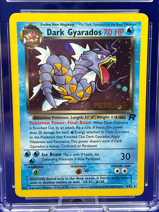 Dark Gyarados Pre-Release (8/82) [Team Rocket] CGC 10