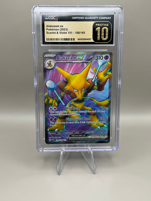 Alakazam EX (188/165) [Scarlet & Violet: 151] PRISTINE CGC 10