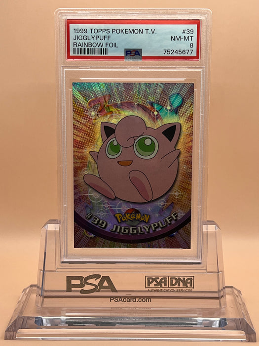 Jigglypuff (39/76) [Topps: Pokemon T.V.] PSA 8