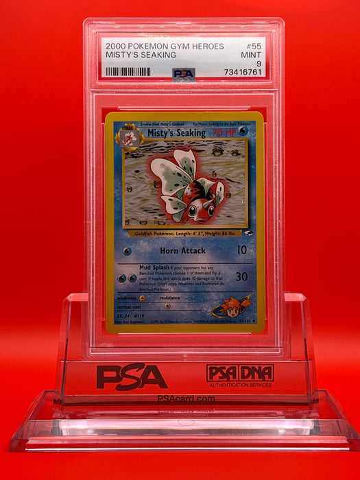 Misty's Seaking (55/132) [Gym Heroes Unlimited] PSA 9