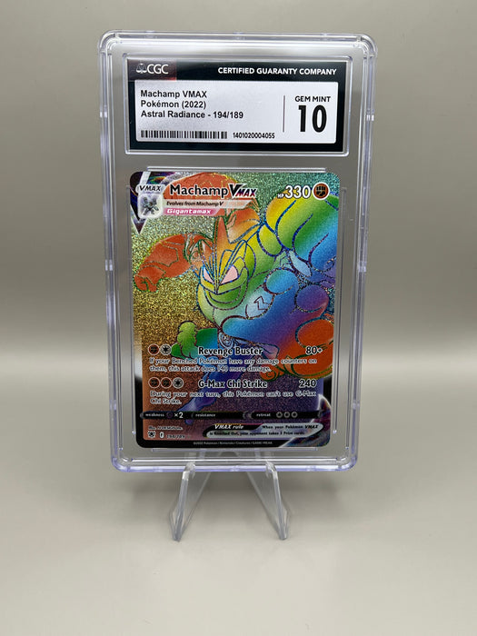 Machamp VMAX Rainbow (194/189) [Sword & Shield: Astral Radiance] CGC 10