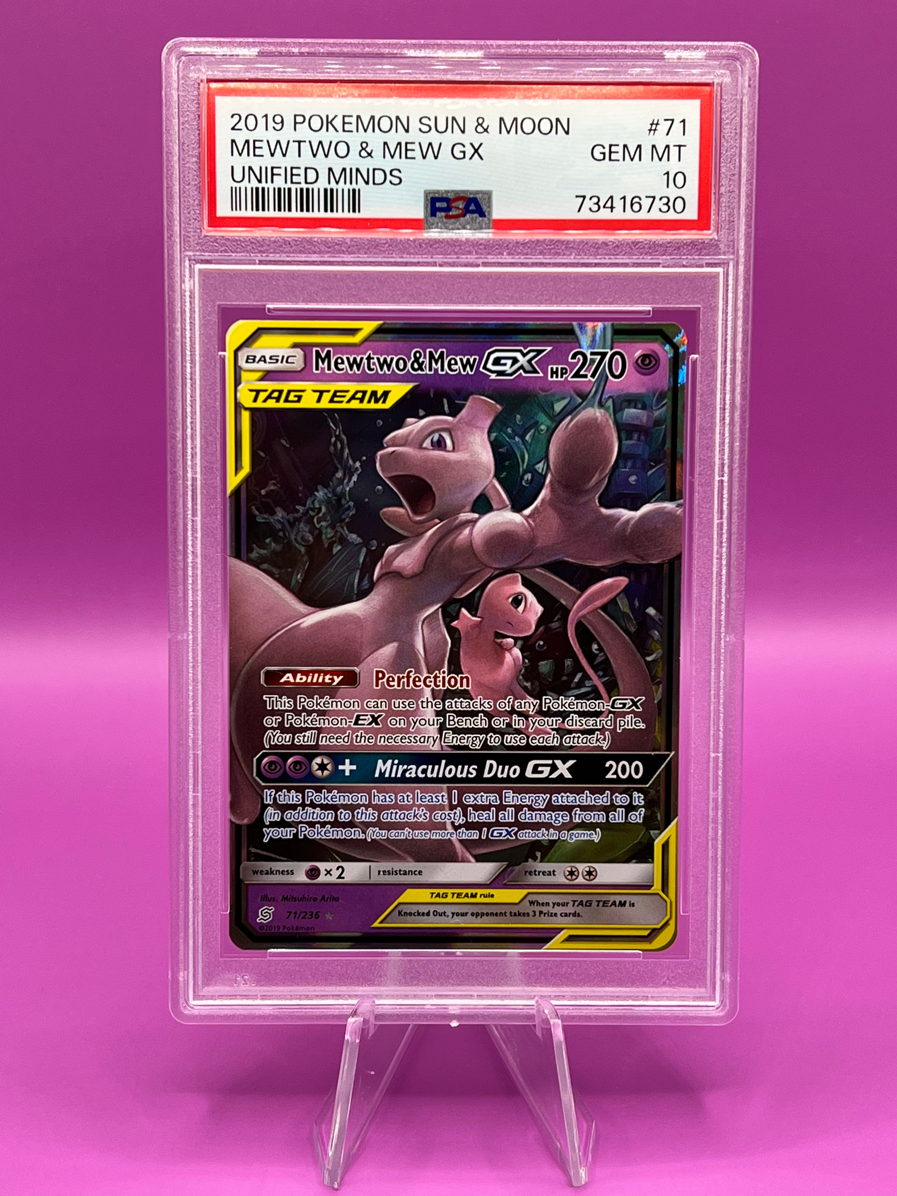 Mewtwo & Mew GX - Sun & Moon: Unified Minds - Pokemon