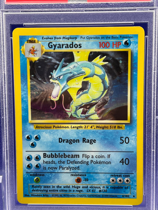 Gyarados (6/102) [Base Set Unlimited] PSA 6