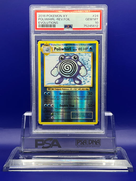 Poliwhirl Reverse (24/108) [XY: Evolutions] PSA 10