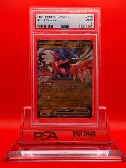 Koraidon ex (125/198) [Scarlet & Violet: Base Set] PSA 9