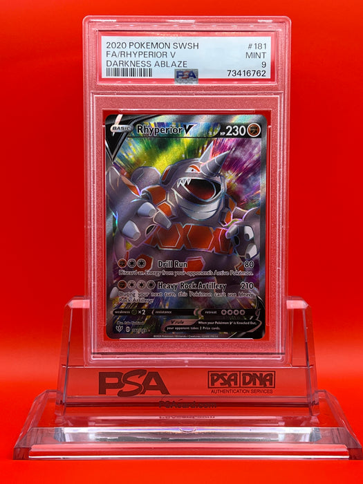 Rhyperior V (181/189) [Sword & Shield: Darkness Ablaze] PSA 9