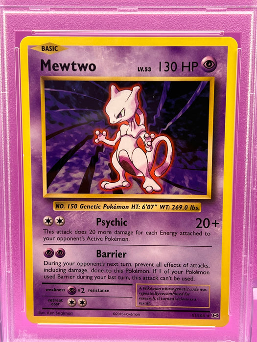 Mewtwo (51/108) [XY: Evolutions] PSA 9