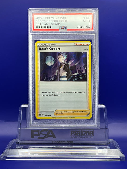 Boss's Orders (132/172) [Sword & Shield: Brilliant Stars] PSA 9