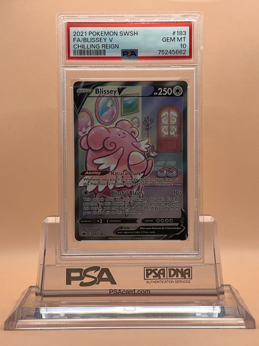 Blissey V (183/198) [Sword & Shield: Chilling Reign] PSA 10