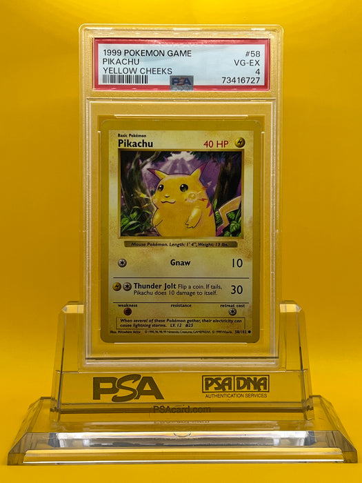 Pikachu (58/102) [Base Set Shadowless Unlimited] PSA 4