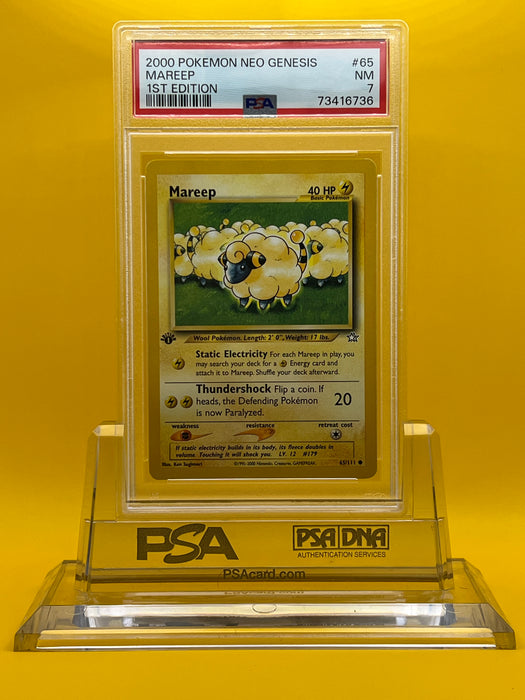 Mareep (65/111) [Neo Genesis 1st Edition] PSA 7