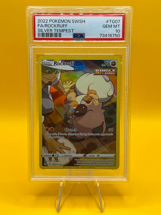 Rockruff (TG07/TG30) [Sword & Shield: Silver Tempest] PSA 10