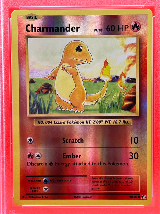 Charmander Reverse (9/108) [XY: Evolutions] PSA 9