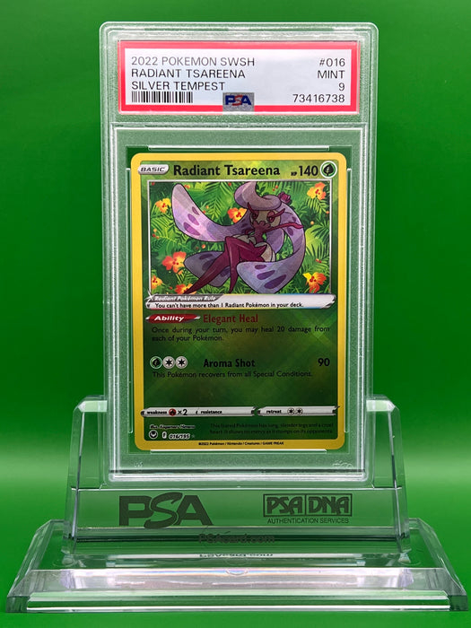 Radiant Tsareena (016/195) [Sword & Shield: Silver Tempest] PSA 9