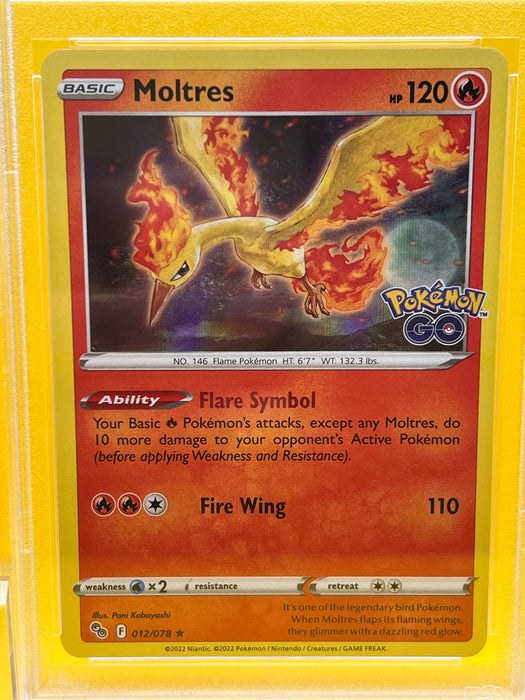 Moltres (012/078) [Pokémon GO] PSA 9