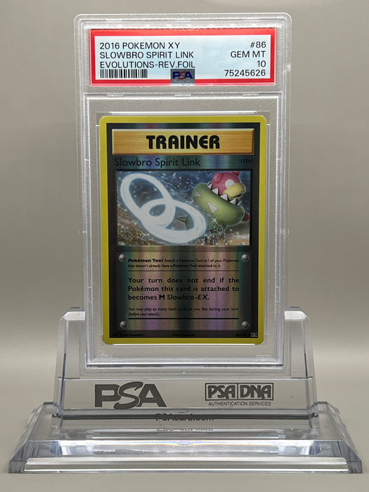 Slowbro Spirit Link Reverse (86/108) [XY: Evolutions] PSA 10