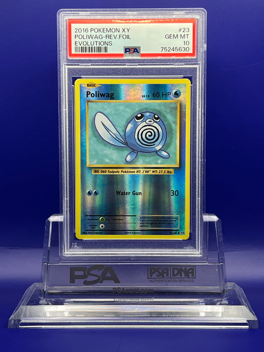 Poliwag Reverse (23/108) [XY: Evolutions] PSA 10