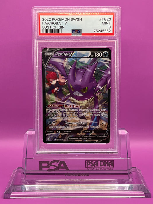 Crobat V (TG20/TG30) [Sword & Shield: Lost Origin] PSA 9