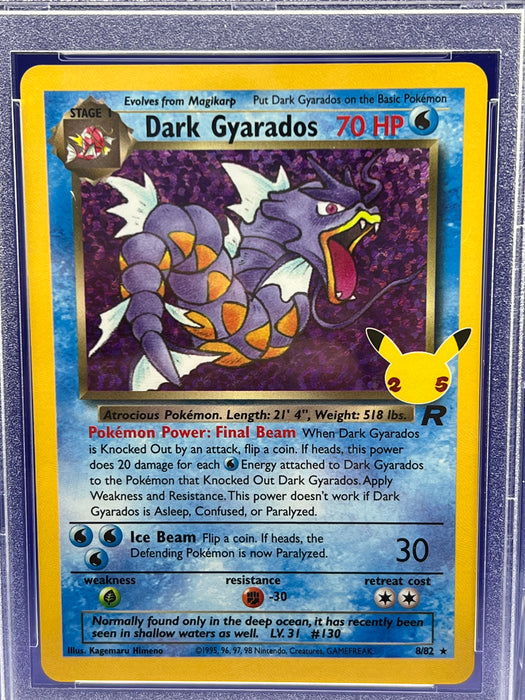 Dark Gyarados (8/82) [Celebrations: 25th Anniversary - Classic Collection] PSA 10