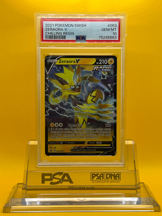 Zeraora V (053/198) [Sword & Shield: Chilling Reign] PSA 10