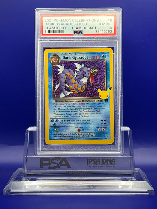 Dark Gyarados (8/82) [Celebrations: 25th Anniversary - Classic Collection] PSA 10