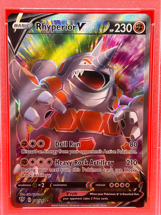 Rhyperior V (181/189) [Sword & Shield: Darkness Ablaze] PSA 9