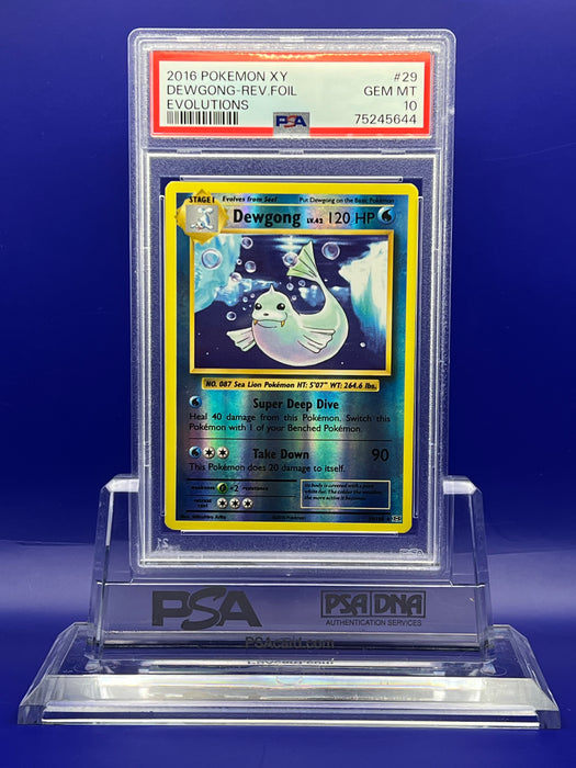 Dewgong Reverse (29/108) [XY: Evolutions] PSA 10