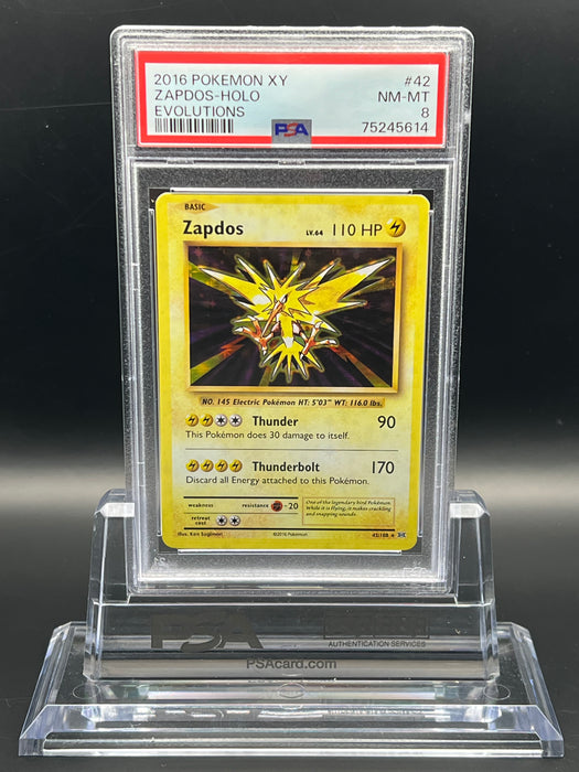 Zapdos (42/108) [XY: Evolutions] PSA 8