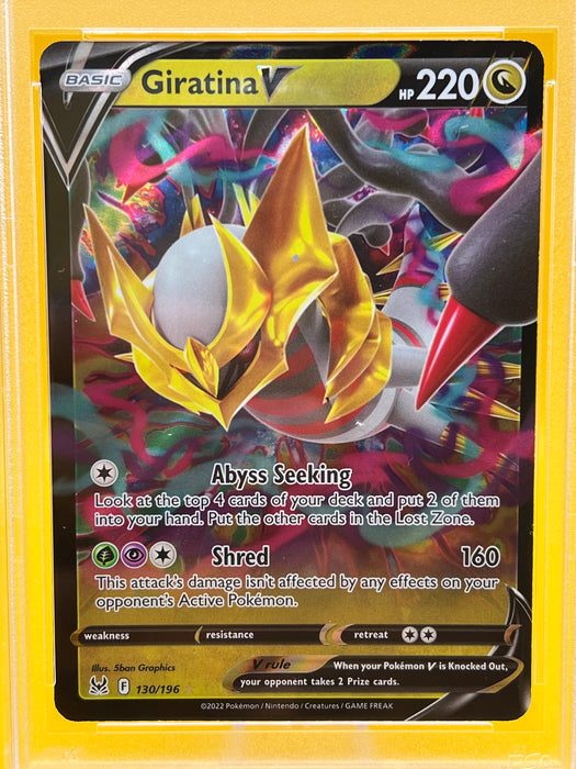 Giratina V (130/196) [Sword & Shield: Lost Origin] PSA 8