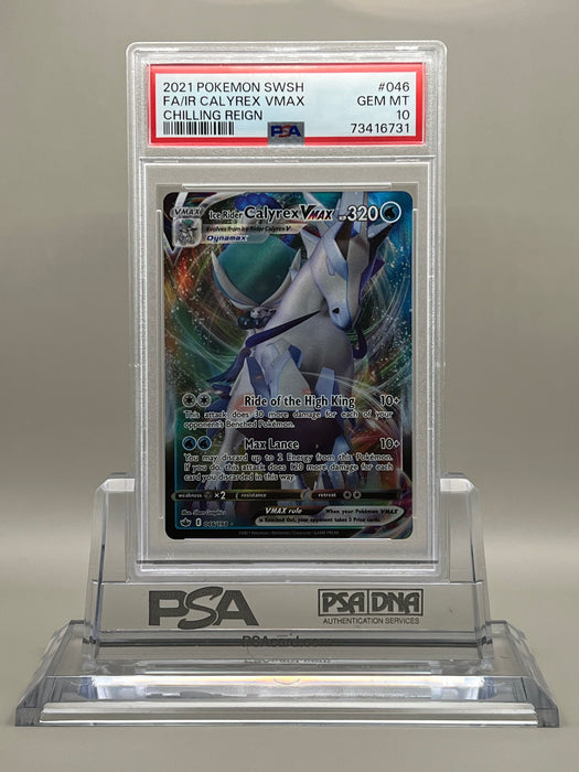 Ice Rider Calyrex VMAX (046/198) [Sword & Shield: Chilling Reign] PSA 10