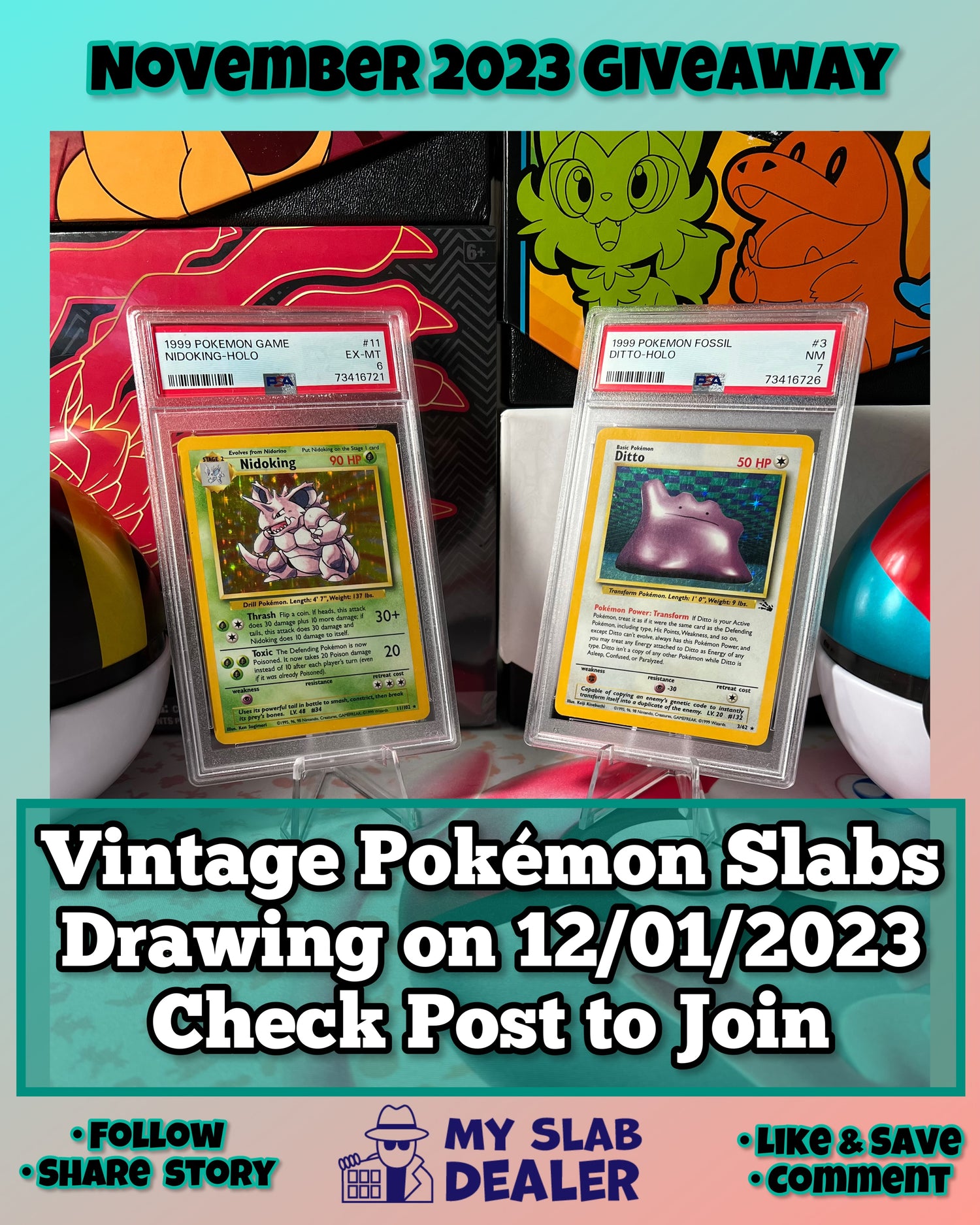 Vintage Pokémon Slabs