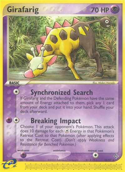 Girafarig (16/97) [EX: Dragon]